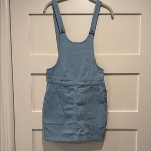 Urban Outfitters Light Blue Mini Denim Overhauls Skirt